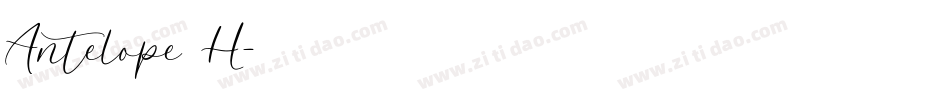 Antelope H字体转换